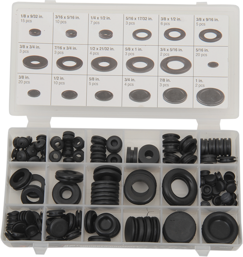 Performance Tool Rubber Grommet and Plug Assortment