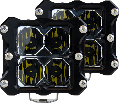 Heretic 6-Series Quattro LED Light - Flood - Pair