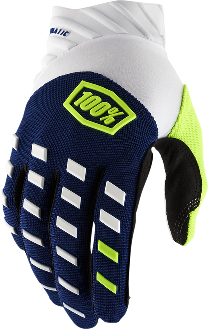 100% Airmatic Gloves - Navy / White - XL