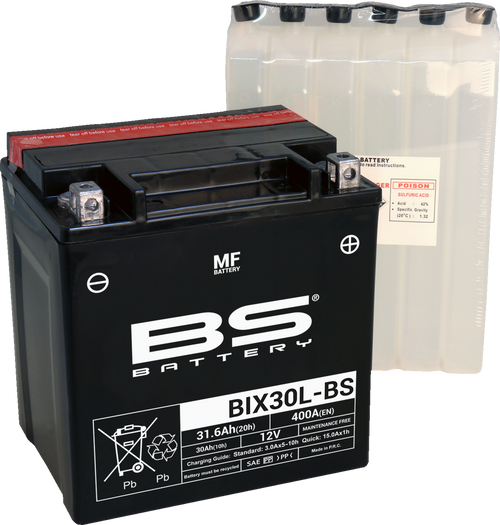 BS Battery Maintenance-Free Battery - BIX30L-BS (YIX)
