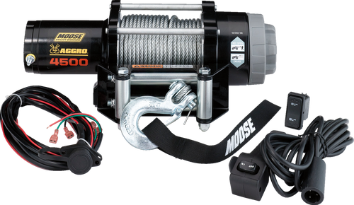 Moose Utility 4500 LB Aggro Utv Winch w/ Rope