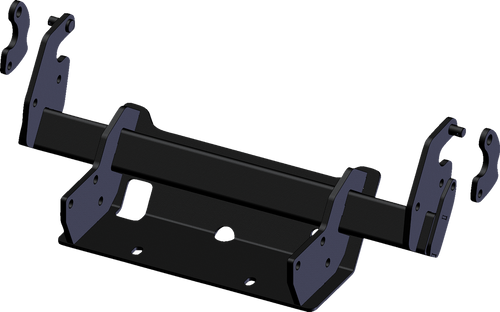 KFI Products 2.0 Glacier Adapter - Push Tube Track Bracket Kit - Black