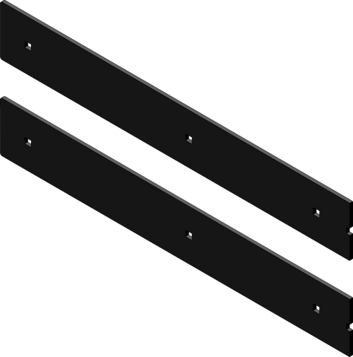 KFI Products Blade Replacement Wear Bars - 2-Piece - Black