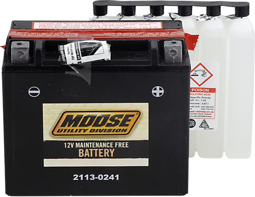 Moose Utility AGM Maintenance-Free Battery - YTX20HL-BS