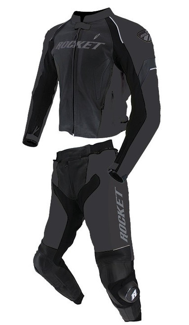 Joe Rocket Speedmaster 7.0 2 Piece Suit - US-48 - Black / Black Joe Rocket Speedmaster 7.0 2 Piece Suit - US-48 - Black / Black