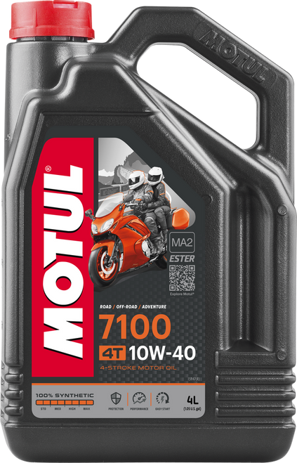 Motul 7100 Sport & Adventure Road & Off-Road Motor Oil - 10W40 - 4 Liter Motul 7100 Sport & Adventure Road & Off-Road Motor Oil - 10W40 - 4 Liter