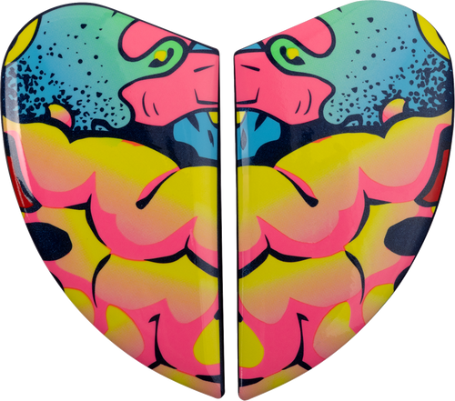 Icon Airform Scatterbrain Helmet Side Plates - Scatterbrain - Purple