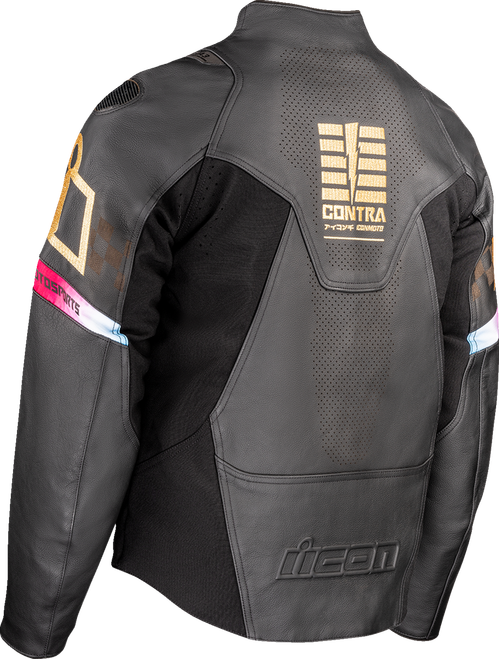 Icon Contra 3 Rizz Rizz Leather Jacket - MC Powersports