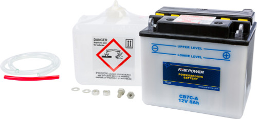 Fire Power Heavy Duty Battery w/Acid CB7C-A - 12V - Fits: Yamaha