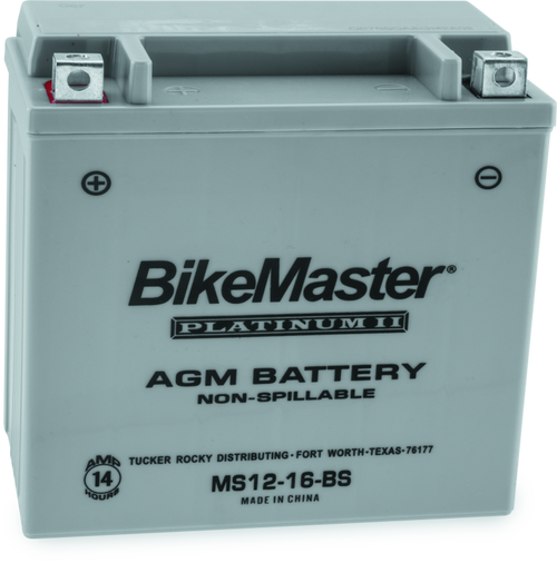 BikeMaster MS12-16-BS AGM Battery