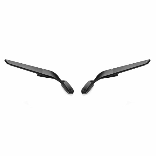 Rizoma Stealth Sport Mirror - Pair - Black - Fits: BMW