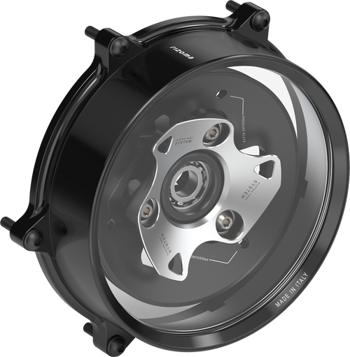 Rizoma Clutch Cover - Silver - Fits: Ducati V2 - MC Powersports