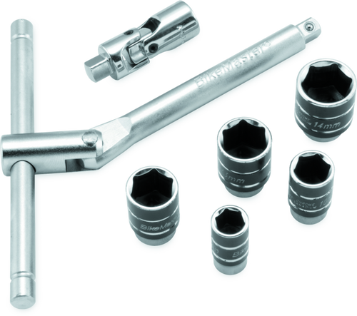 BikeMaster 1/4in Drive Compact Sliding and Folding T-Handle Set
