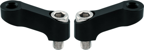 BikeMaster Mirror Extension 10mm Pair - Black