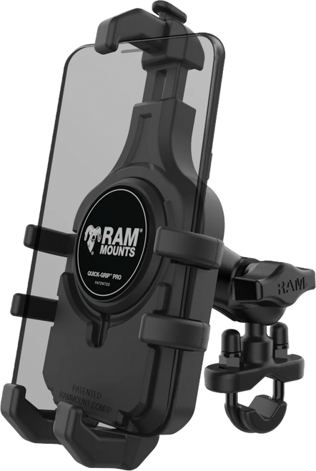 Ram Mounts Quick-Grip Pro Handlebar Phone Mount - Short