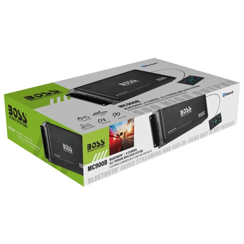 Boss Audio Systems 4 Channel Weatherproof Bluetooth Amplifier/ 500