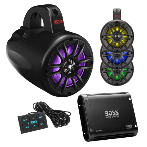 Boss Audio Systems UTV Marine Stereo Package