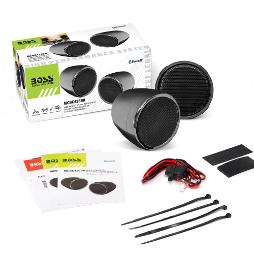 Boss Audio Systems Motorcycle Bluetooth Amplified 3in Speakers