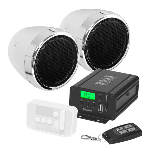 Boss Audio Systems MCBK520B Motorcycle Speaker Amplifier / Bluetooth / 3in Speakers