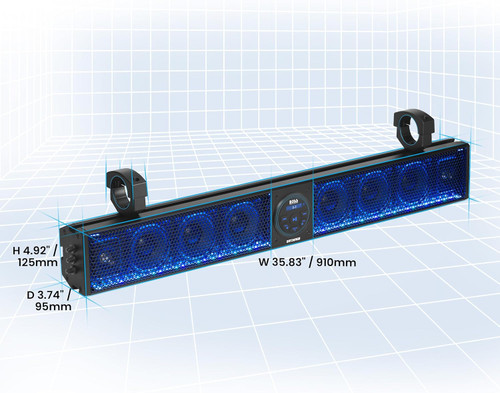 Boss Audio Systems ATV UTV 36in. Sound Bar System with RGB Illumination