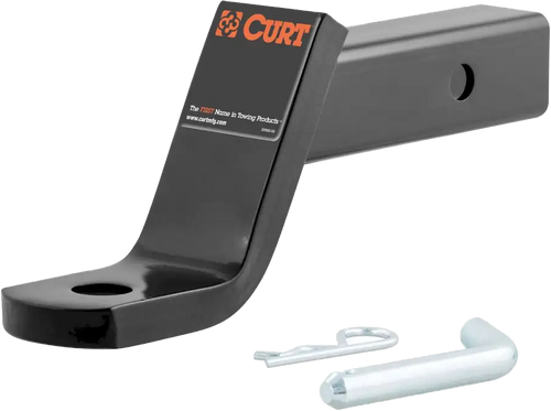 Curt Class III Receiver Hitch Ball Mounts - 1in. Hole, 4in. Drop, 2in. Rise