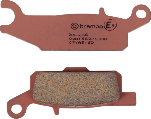 Brembo Brake Pad - Rear - Fits: 09-16 Yamaha YFM FGPW Grizzly Left 550cc