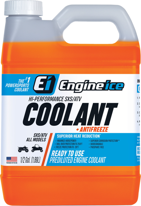 Engine Ice Hi-Performance SXS/ATV Coolant + Antifreeze - 1/2Gal