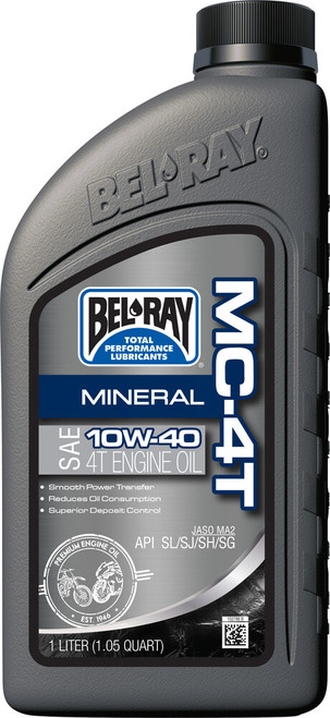 Bel-Ray MC-4T Mineral - 20W50 1L 12/CASE