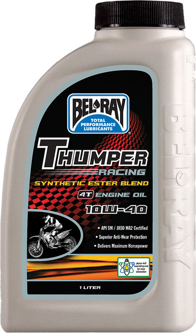 Bel-Ray Thumper Syn Ester Blend Eng Oil - 4T 10W40 1L
