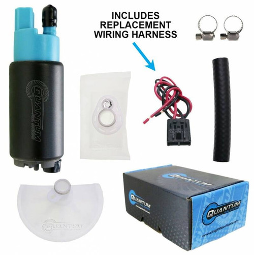 Quantum Electric In-Tank Fuel Pump w/Strainer- Fits: Honda, Hyosung, Suzuki, Triumph & Yamaha