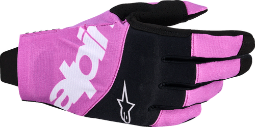 Alpinestars Techstar Gloves - Black/Light Gray/Purple