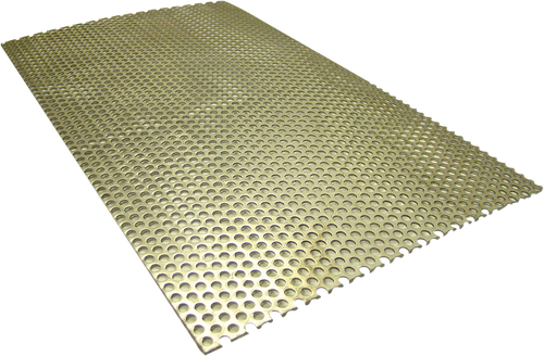 LA Choppers Universal Exhaust Baffle Perforated Sheet - Stainless - 6" x 10"
