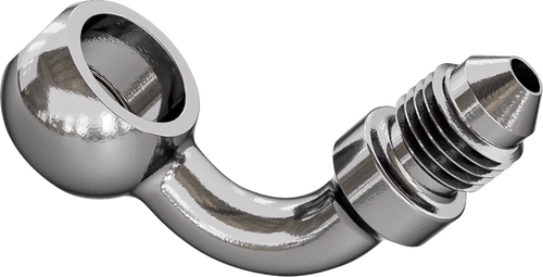 Goodridge Banjo Adaptor - 90deg for 7/16in. Bolt - Stainless Steel