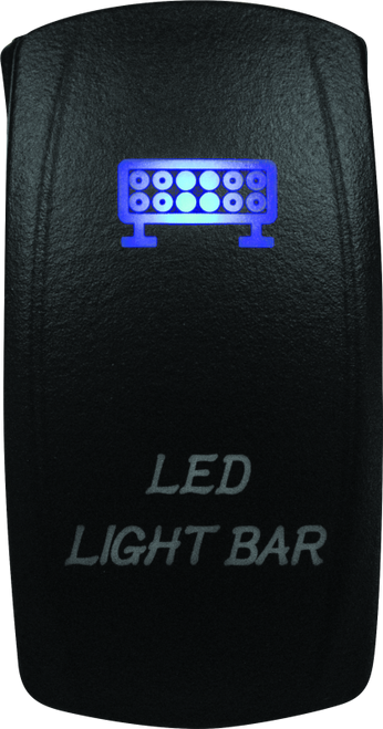 DragonFire Racing Lighted Switch Led Light Bar On/Off - Blue
