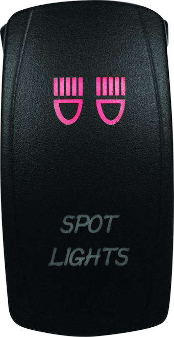 DragonFire Racing Lighted Switch Spot Light On/Off - Red