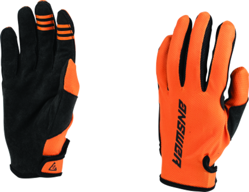 Answer 23 Ascent Glove - Orange / Black - Youth - Small