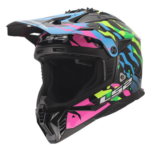 LS2 Gate II Electra Motocross Motorcycle Helmet