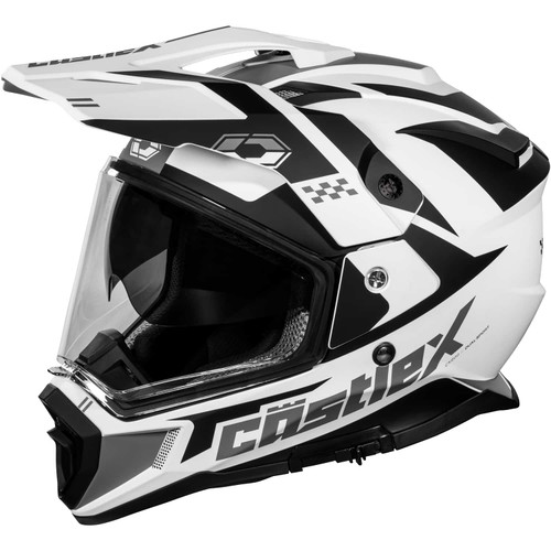 Castle X CX200 Wrath Dual-Sport Helmet - Matte White - Large