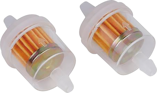 Helix Racing Products Fuel Filter - Large Drum - Clear with White Top - 1/4in.