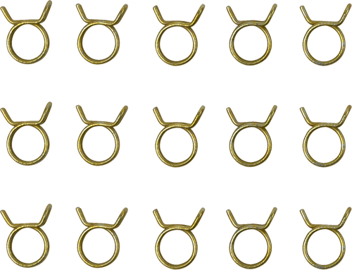 Helix Racing Products Self-Tensioning Double Wire Hose Clamp - 7/16in. - 15 Pack