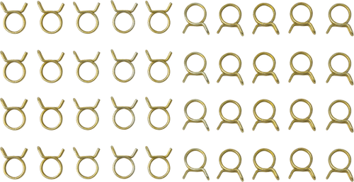 Helix Racing Products Self-Tensioning Double Wire Hose Clamp - 7/16in. - 50 Pack