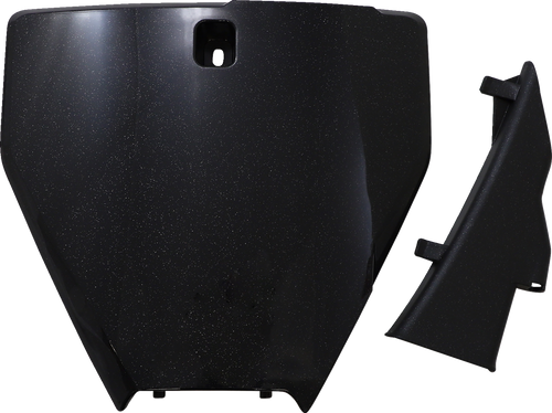 Acerbis Replacement Front Number Plate - Black/Metallic - Fits: 2019-2022 Husqvarna (see list) #2726577440