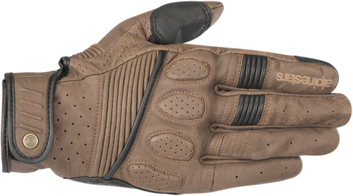 Alpinestars Crazy Eight Leather Gloves - Brown / Black - XL