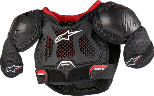 Alpinestars Youth Bionic Action Kickstart Chest Guard - Black / Red - Small / Medium