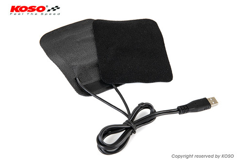 KOSO Heated Grip Wraps USB Power Source 5V - Black - Pair