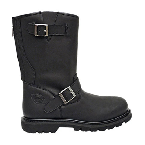 Milwaukee Motorcycle Clothing Company Men's Black Raider Motorcycle Leather Boots