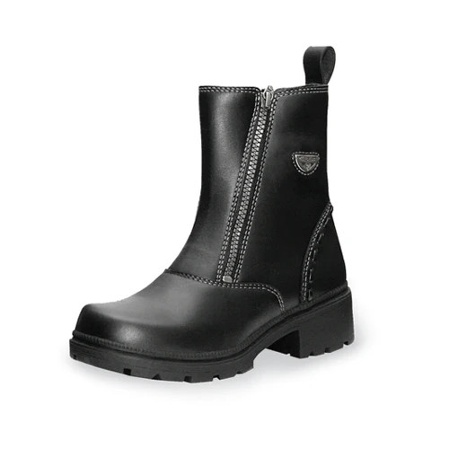 Milwaukee Motorcycle Clothing Company Destiny Women's Leather Motorcycle Boots - Black - Size 10