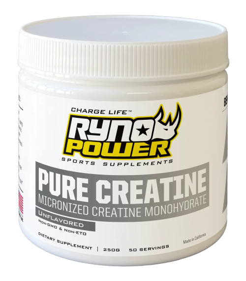Ryno Power Pure Creatine Monohydrate Tub - 250g - 50 Servings