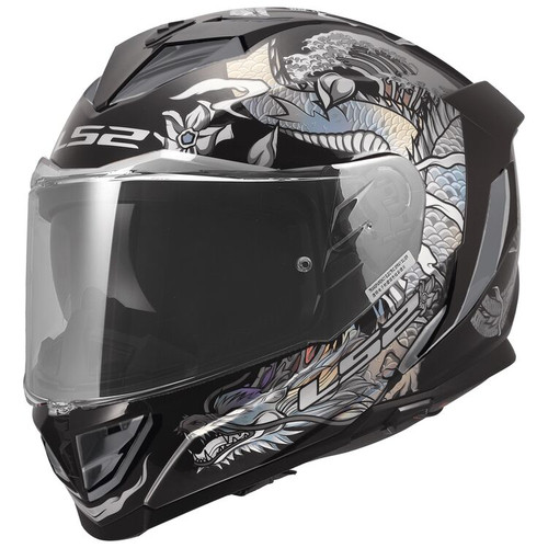 LS2 Assault III Warrior Full Face Motorcycle Helmet With SunShield