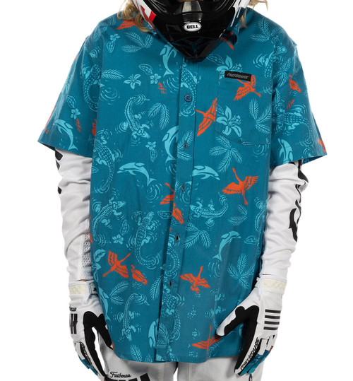 Fasthouse Youth TB Island Hopping Hawaiian Shirt